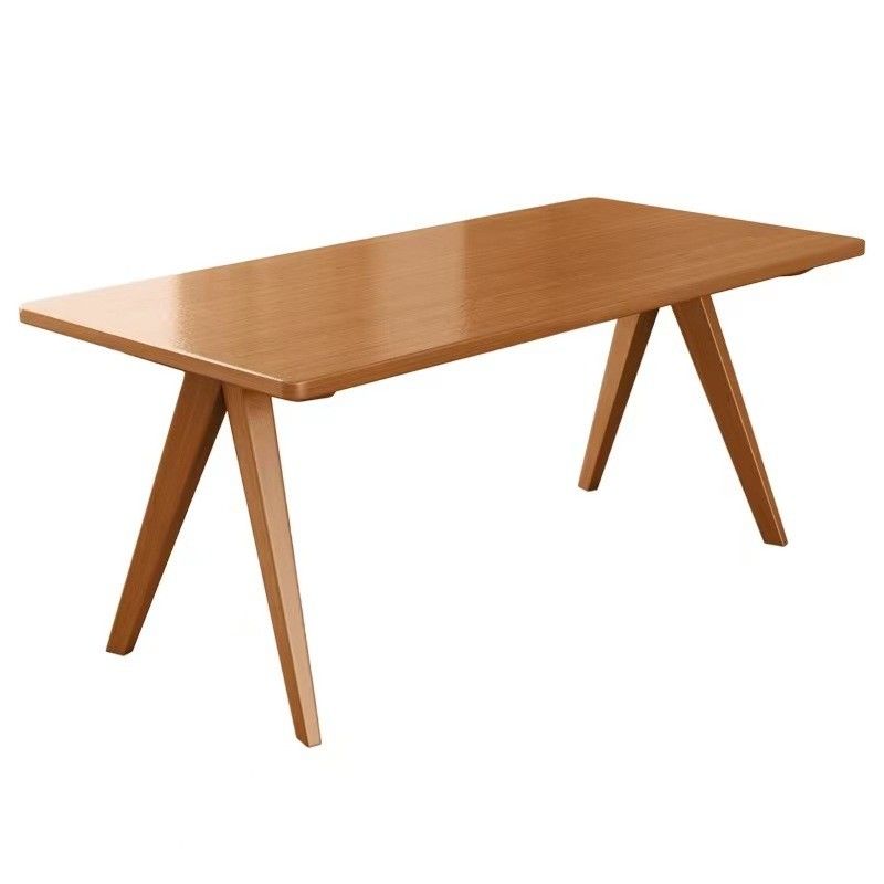 Nordic Direct Home Möbel Massivholz rechteckiger Esstisch für funktionelle Speisefläche