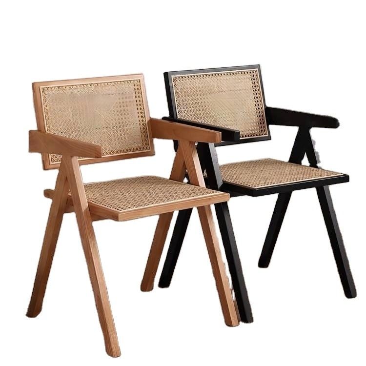 Morden Dining Fruniture Spezifischer Esszessel für Vintage-Gartenrohr Rattan Wicker Holzsessel im Hotel Esszimmer