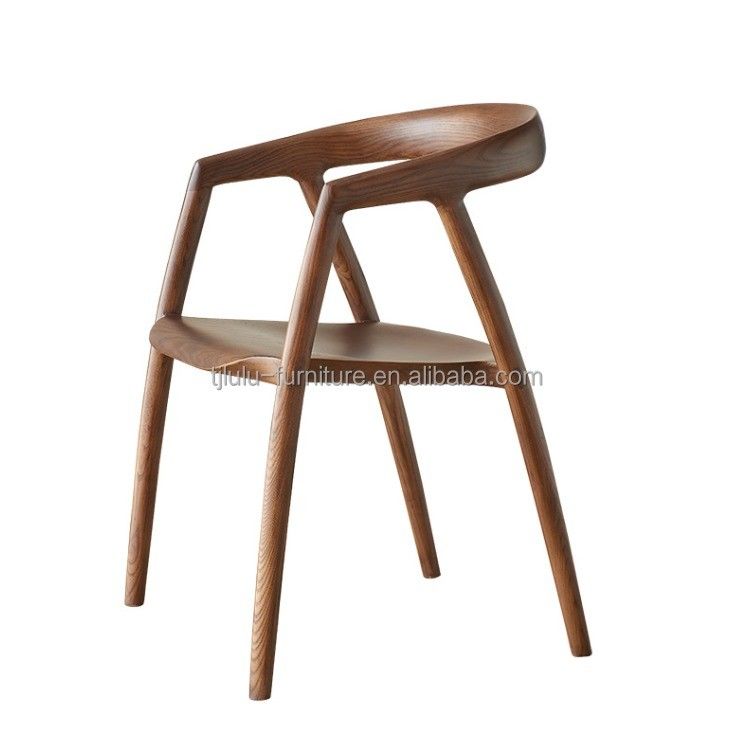 Hotel Restaurant Bankett oder Wohnzimmer Holz Esszessel mit modernem Design und Einzelsitzer