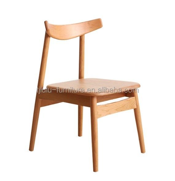 Massivholz-Esstuhl mit modernem Design-Stil für Esszimmermöbel in Cafe Restaurant in und Nordic Simple Design