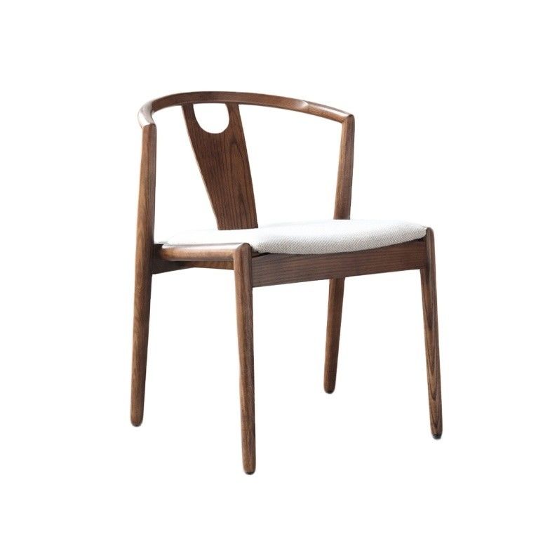 Postverpackung N Esszimmermöbel Modernes Massivholz PU-Leder/Gewebe Stapelstuhl für Restaurant und Wohnzimmer
