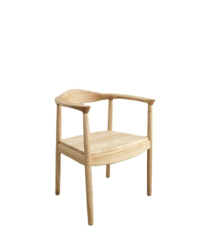 Eichenholz Stuhl Wohnzimmermöbel W55*D43*H76CM Moderne Massivholz Esszessel