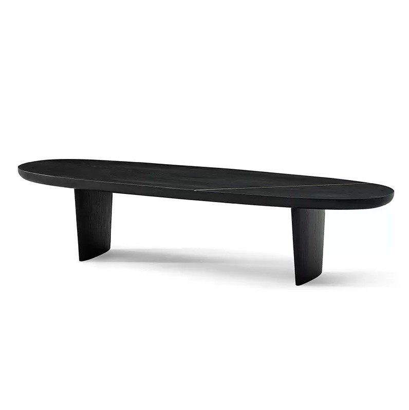 Moderne Nordic Holz Kaffeetafel für das Wohnzimmer ohne Falten in Walnussfarbe