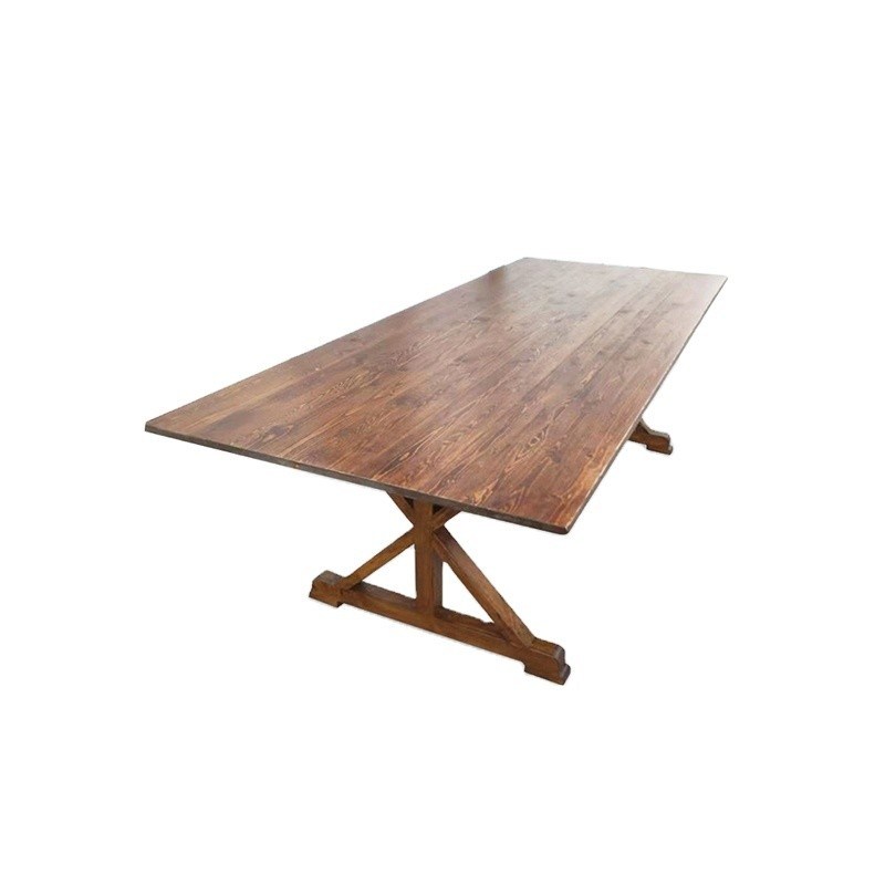 Allgemeine Wohnmöbel Moderne Naturholz Esstisch und Massivholz Esstisch Stuhl für maßgeschneiderte Restauranttische