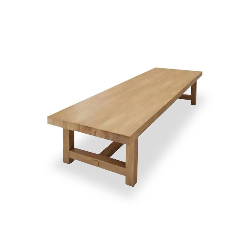 Nordic Luxury Modern Home Restaurant Esszimmer Möbel Set Robustes Kiefern-Bedeckungsmaterial für das Haus Holz Esstisch