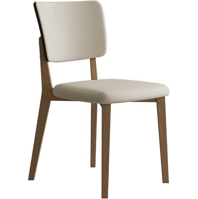 Hotel Speisestühle W47*D48*H86CM Morden Nordic PU Leder Holzstuhl für Speisesaal Möbel Polster