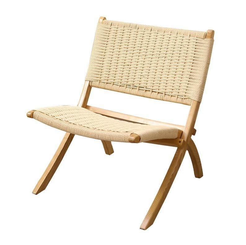 Natürlicher Holz gewebter Schnur Wohnzimmerstuhl Die perfekte Kombination aus Stil und Funktion in London