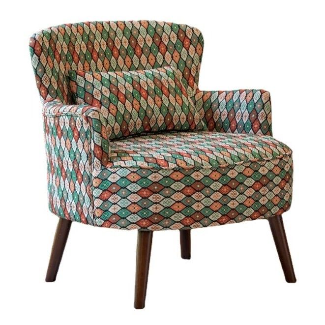 Holzarmstühle für Wohnzimmermöbel amerikanischer moderner Design Massivholz Freizeitstuhl