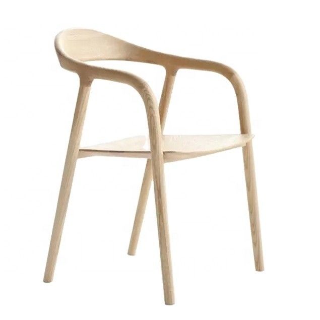 Französisch Moderne Massivholz Armlehne Holz Esszessel in Postverpackung für Luxus Wohnzimmermöbel