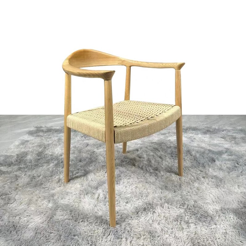 Massivholz Lift Chair Moderne Esszimmer Armstuhl mit langlebigen Seil und Liftfunktion