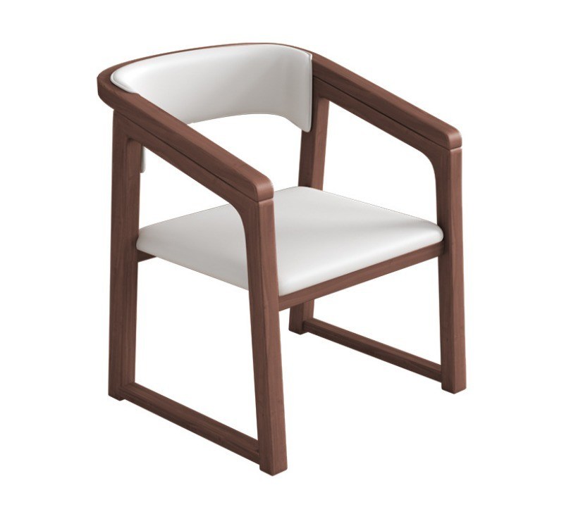 Maßgeschneiderte Farbe Massivholz PU Leder Holz Stuhl W56*D51*H71CM Esszimmer Stuhl Nordic Design Moderne Holzstuhl