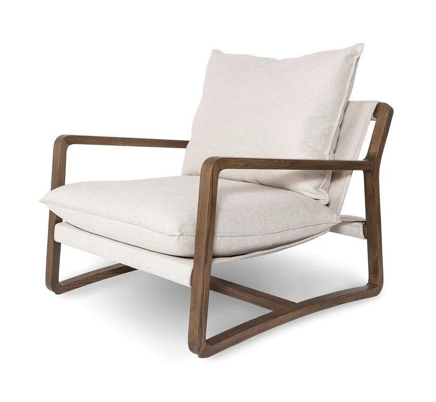 Moderne Holz-Lounge-Sessel in natürlicher/Walnussfarbe für Wohnzimmerdekoration