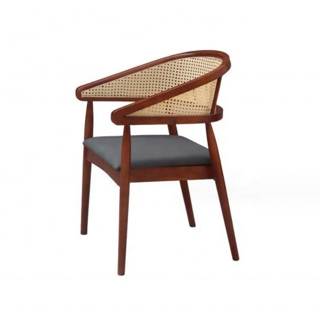 Moderne Holz Rattan Stuhl für Wohnzimmer und erschwinglich im Design Stil