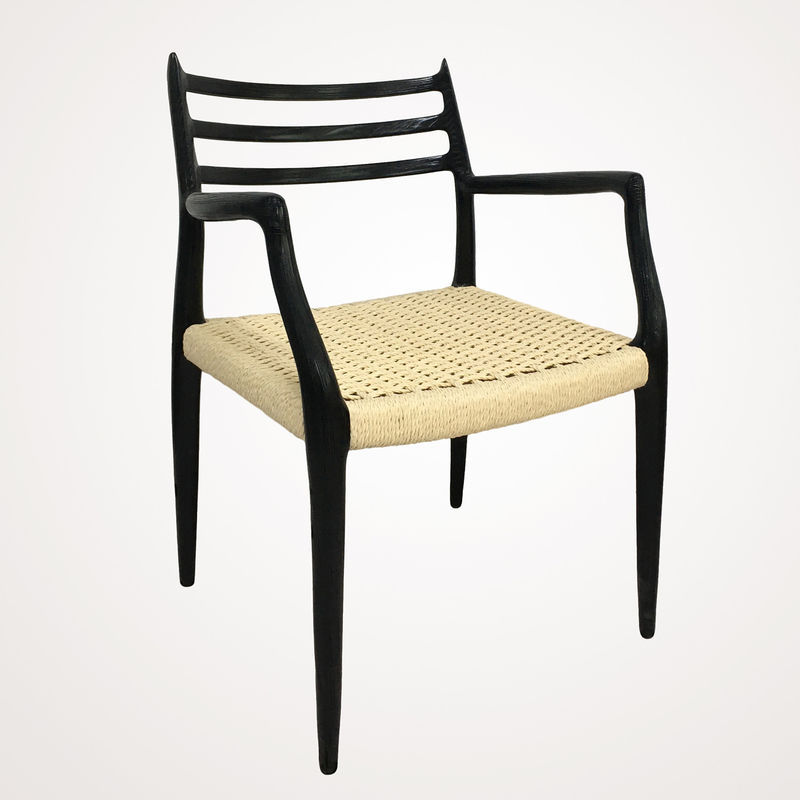 Designer Wohnzimmer Möbel Esszimmer Stuhl Moderne Kirschholz Gewebte Papier Schnur Massivholz Stuhl