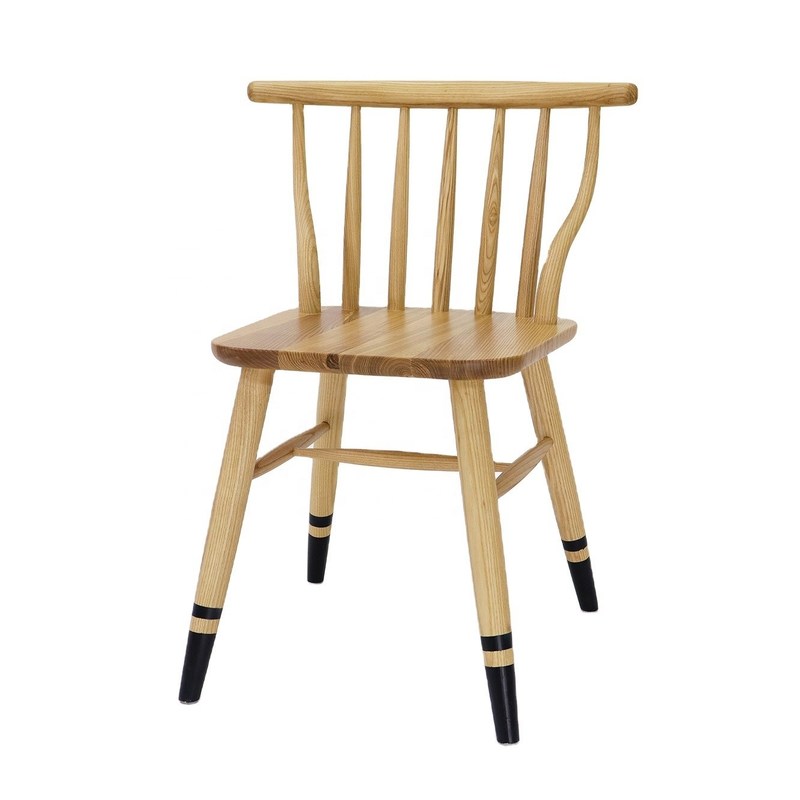 Moderner Design Stil Nordic Exquisite Handwerk Windsor Massivholz Esszessel für Restaurant Sitzmöbel